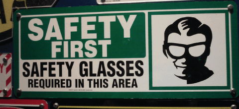 Safety First: Safety Glasses Required