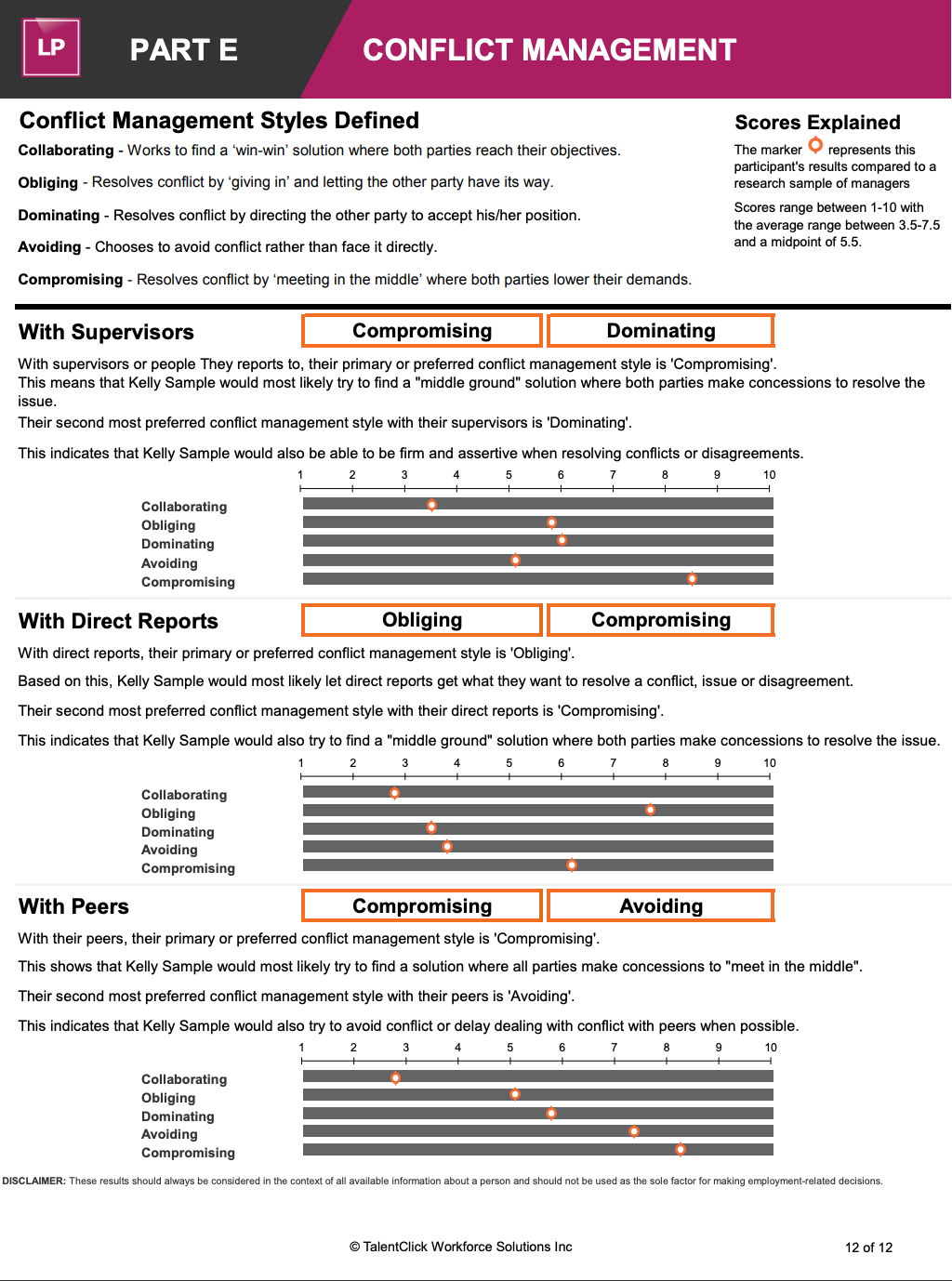 LP Conflict Management